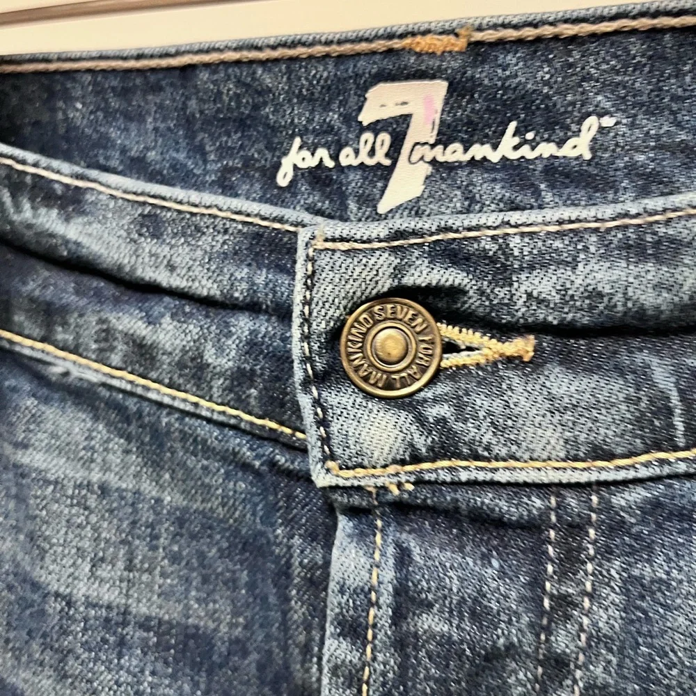 7FAM 7 For All Mankind Mens Standard Button Fly Jeans Straight Leg 34x31 Classic - Picture 9 of 16